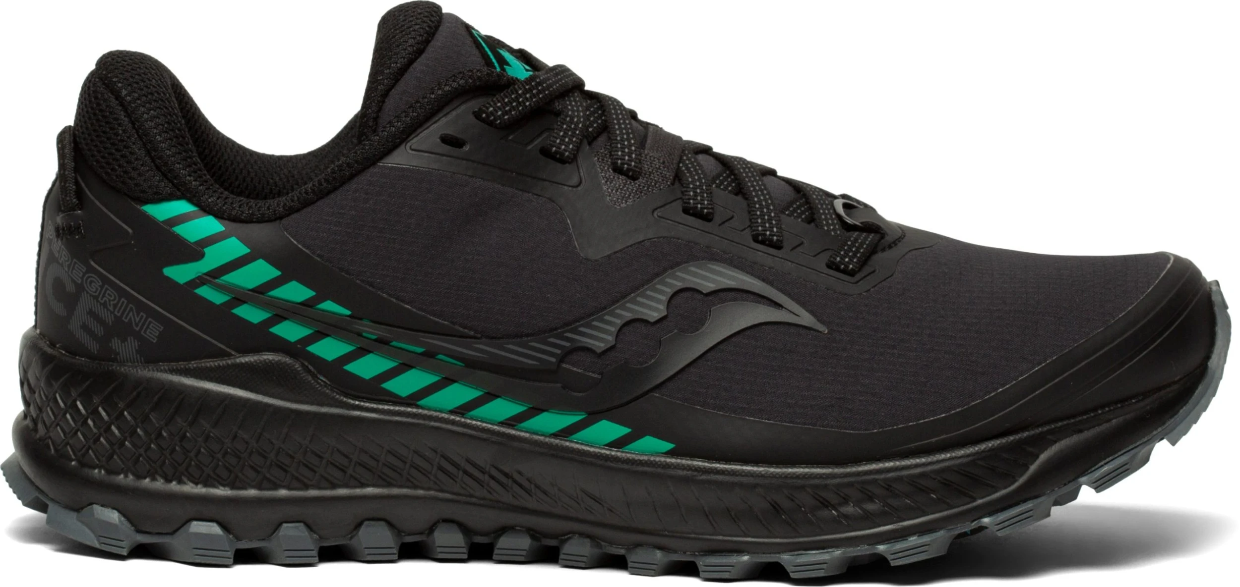 Saucony Women's Peregrine ICE+ 2 (1 - Black/Jade) 3 Saucony Women's Peregrine ICE+ 2 (1 - Black/Jade)