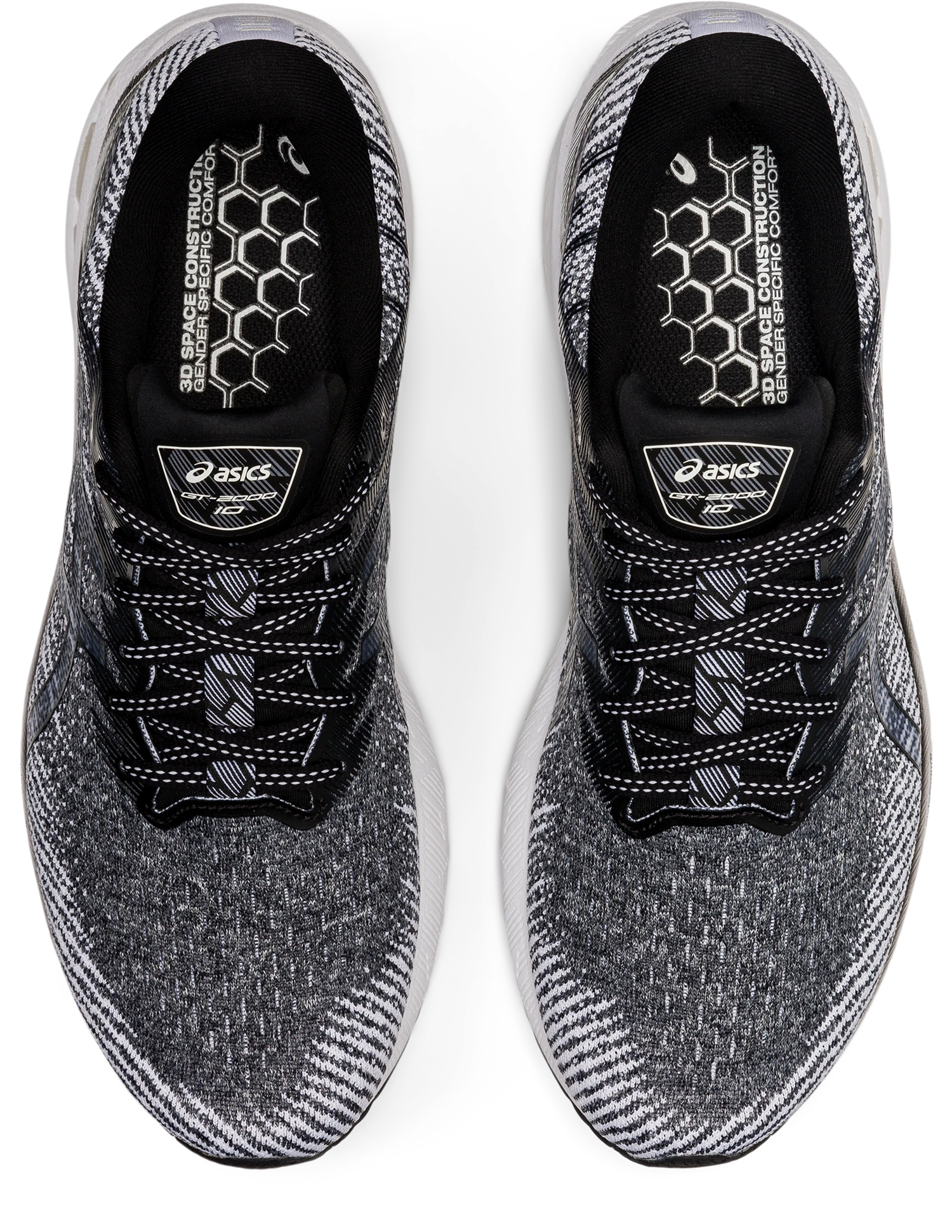 Asics Men's GT-2000 10 (100 - White/Black) 6 Asics Men's GT-2000 10 (100 - White/Black) - Image 4