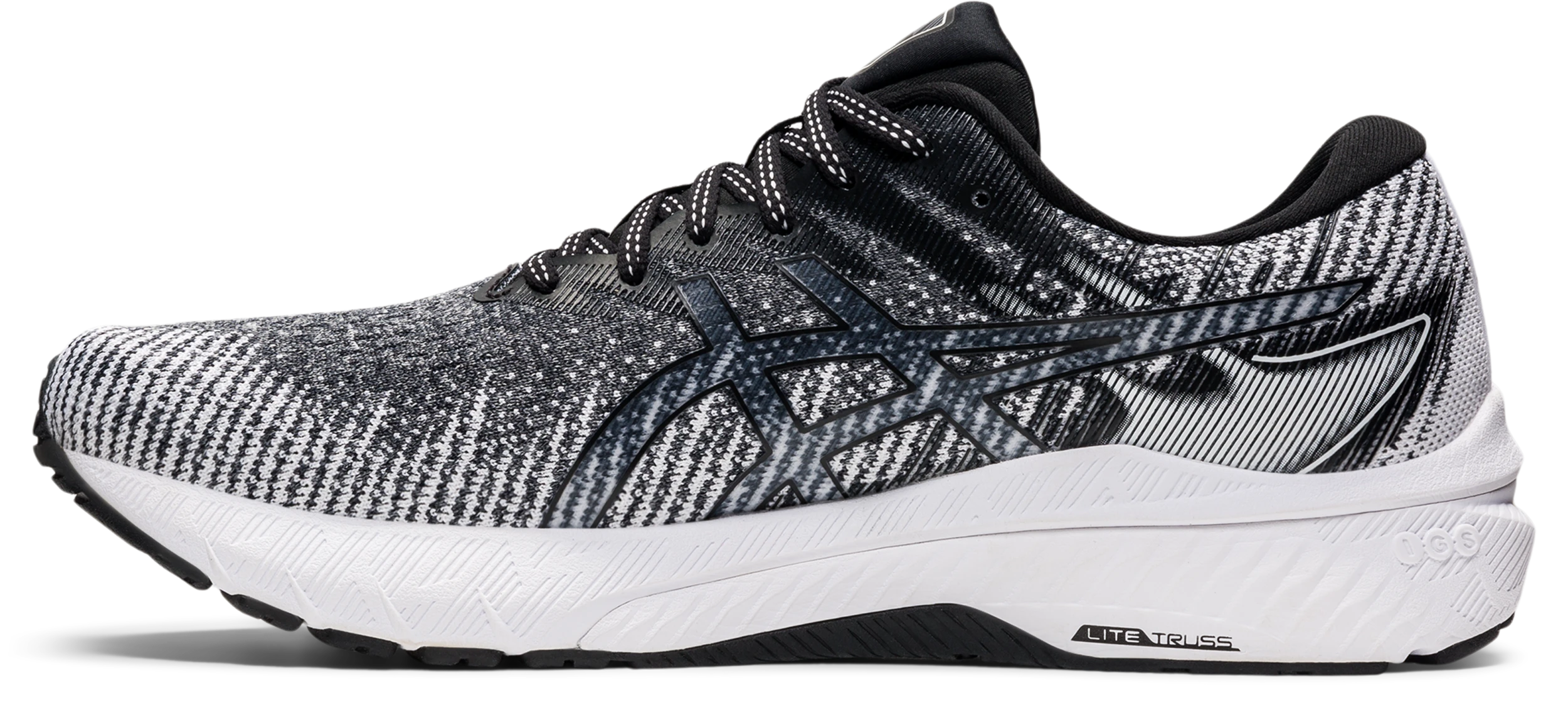 Asics Men's GT-2000 10 (100 - White/Black) 4 Asics Men's GT-2000 10 (100 - White/Black) - Image 2