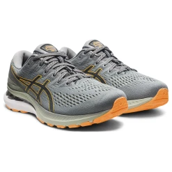 Asics Men's Gel-Kayano 28 (020 - Sheetrock/Orange Pop) -Swiftwick Shop 1011B189 020 SB FR GLB PNG 1280x1280 PNG 1280x1280