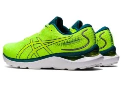 Asics Men's Gel-Cumulus 24 (750 - Safety Yellow/Velvet Pine) 12 Asics Men's Gel-Cumulus 24 (750 - Safety Yellow/Velvet Pine) -Swiftwick Shop 1011B366 750 SB FL GLB 1024x768