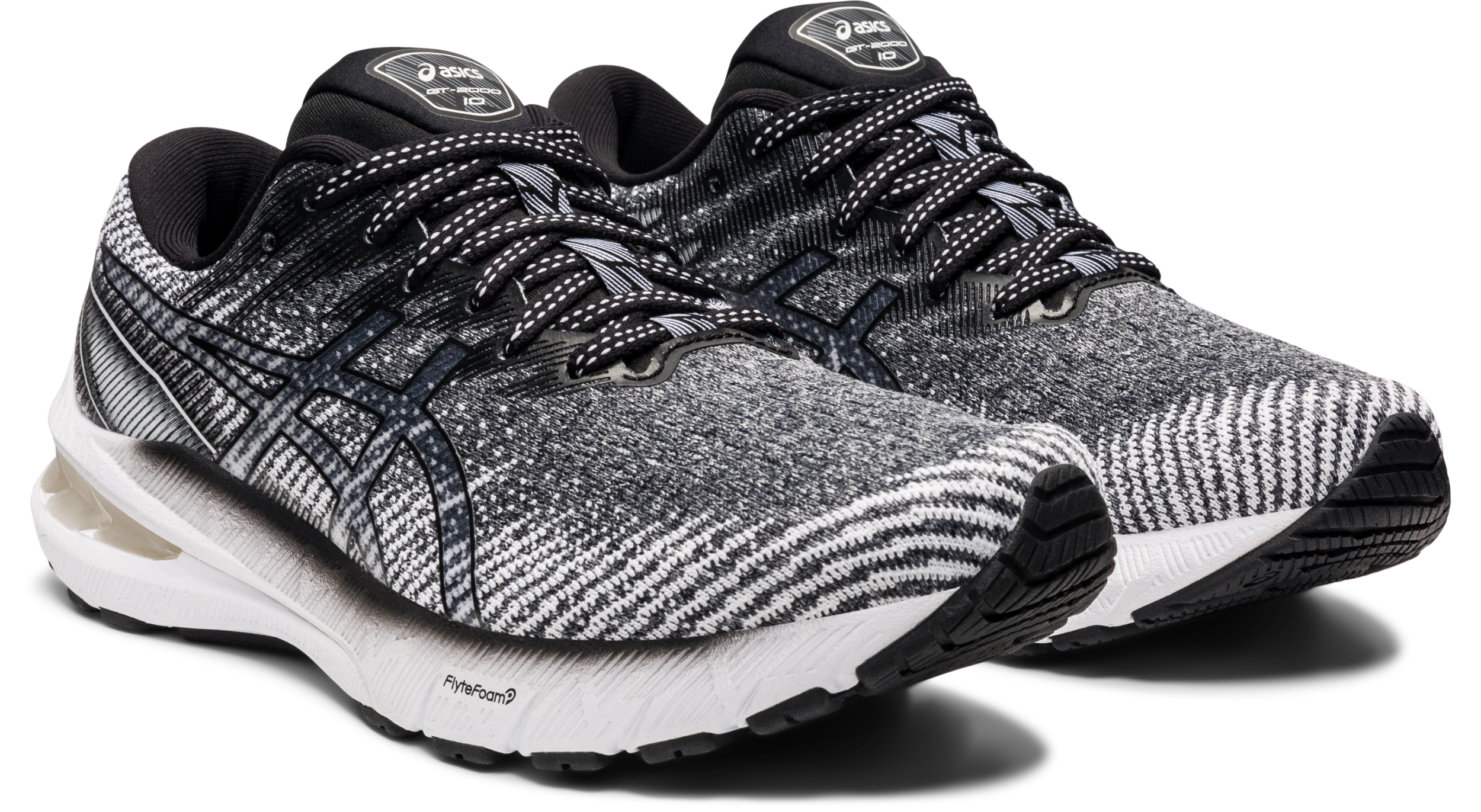 Asics Women’s GT-2000 10 (100 - White/Black) 5 Asics Women’s GT-2000 10 (100 - White/Black) - Image 3