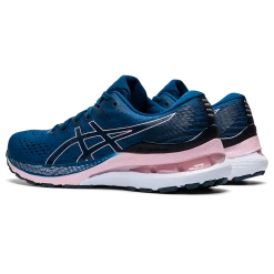 Asics Women's Gel-Kayano 28 (402 - Mako Blue/Barely Rose) -Swiftwick Shop 1012B047 402 SB FL GLB PNG 1500x1500 PNG 1500x1500