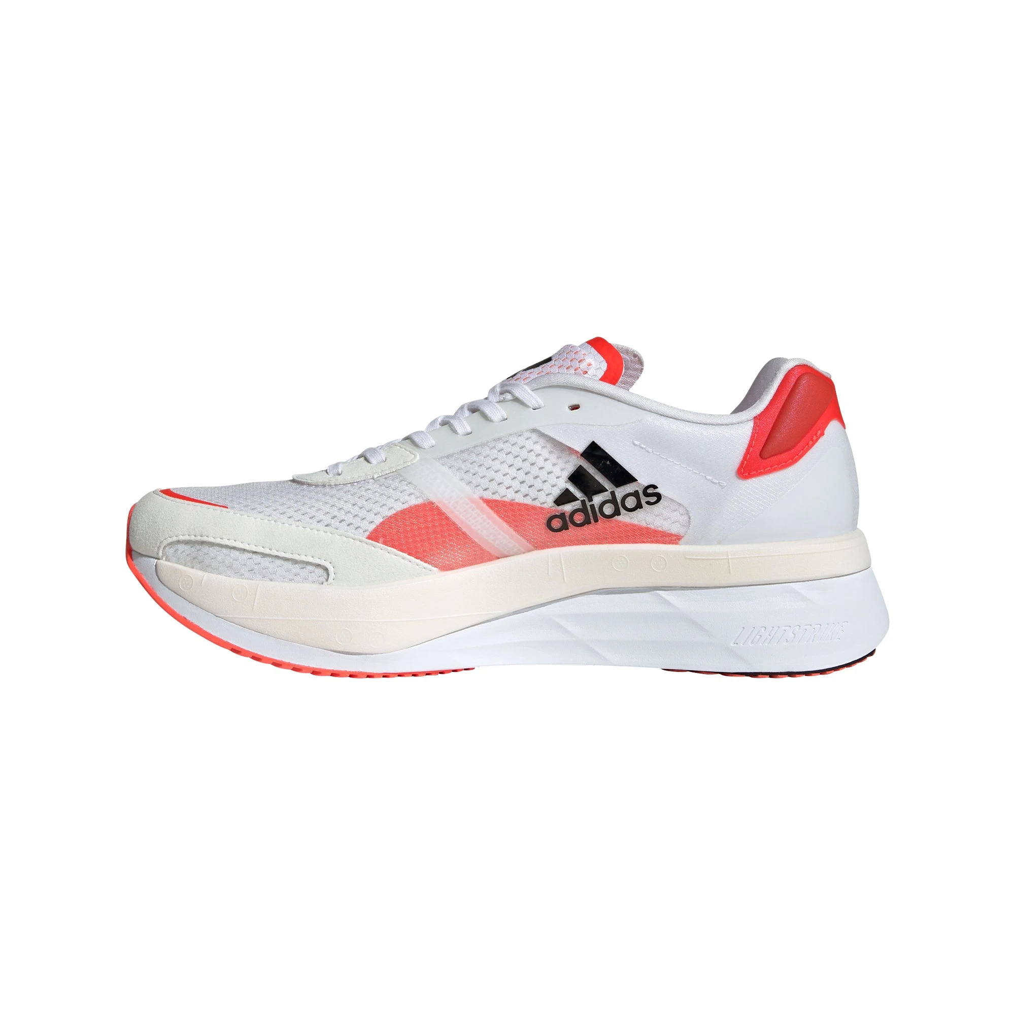 ADIDAS Men's Adizero Boston 10 (White/Core Black/Solar Red) 4 ADIDAS Men's Adizero Boston 10 (White/Core Black/Solar Red) - Image 2
