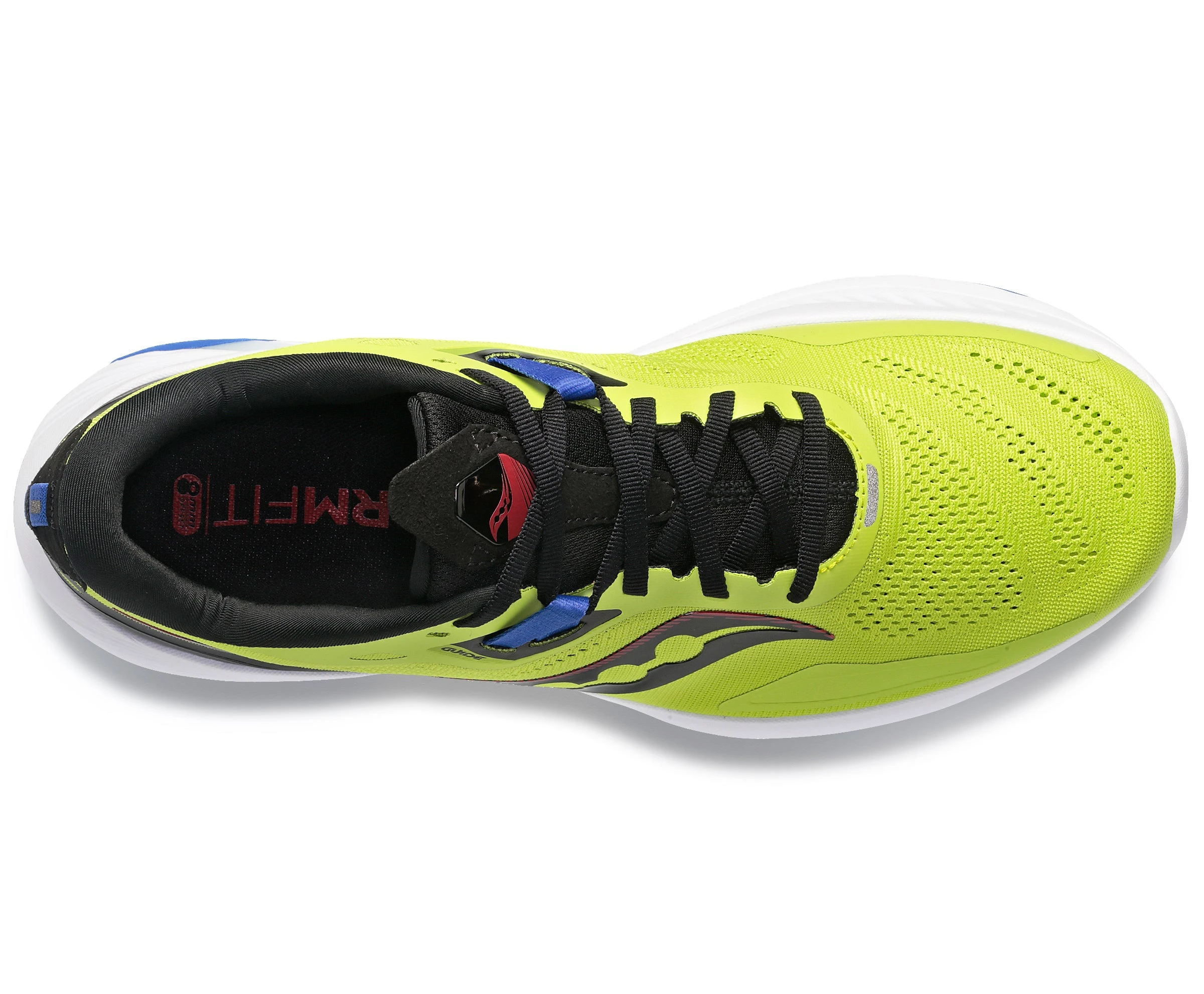 Saucony Men's Guide 15 WIDE (25 - Acid/Blue Raz) 4 Saucony Men's Guide 15 WIDE (25 - Acid/Blue Raz) - Image 2