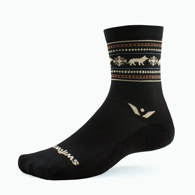 Swiftwick VISION FIVE Winter Crew (Black Wolves) 3 Swiftwick VISION FIVE Winter Crew (Black Wolves)