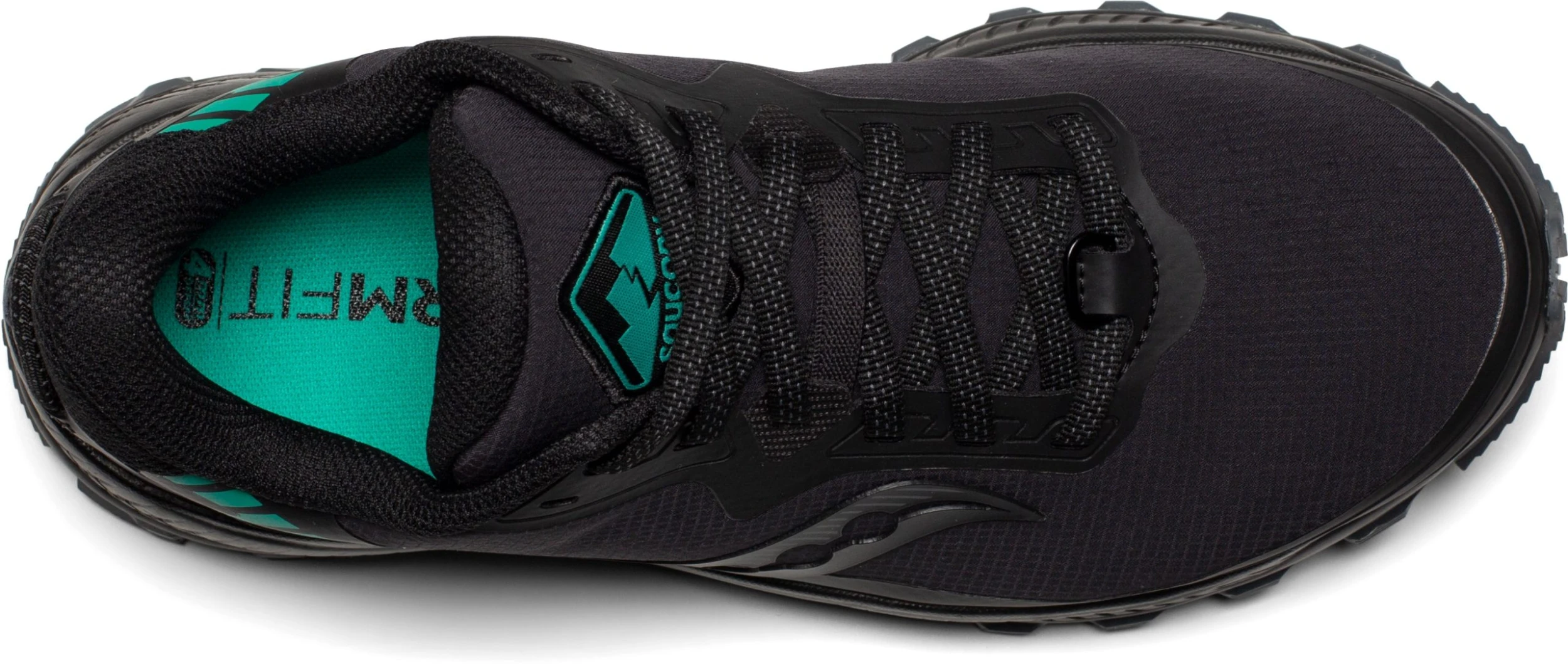 Saucony Women's Peregrine ICE+ 2 (1 - Black/Jade) 6 Saucony Women's Peregrine ICE+ 2 (1 - Black/Jade) - Image 4