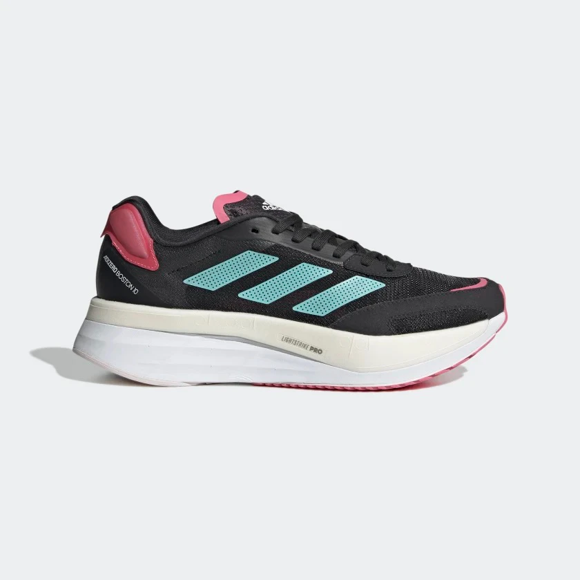 ADIDAS Women's Adizero Boston 10 (Carbon/Mint Ton/Rose Tone) 3 ADIDAS Women's Adizero Boston 10 (Carbon/Mint Ton/Rose Tone)