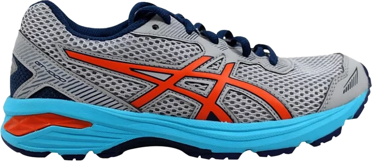 Asics Kid's GT-1000 5 GS (9609 - Midgrey/Flame Orange/Poseidon) 3 Asics Kid's GT-1000 5 GS (9609 - Midgrey/Flame Orange/Poseidon)