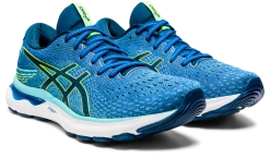 Asics Men’s Gel-Nimbus 24 (400 - Lake Drive/Hazard Green) -Swiftwick Shop E031D534 5101 455F BBE7 AAB0454A8F36 1280x749