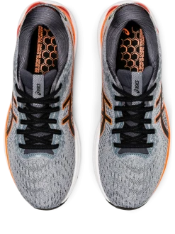 Asics Men’s Gel-Nimbus 24 (020 - Sheetrock/Shocking Orange) -Swiftwick Shop F3BDEDDF 934F 47CB 897E D82B78E47D00 959x1280
