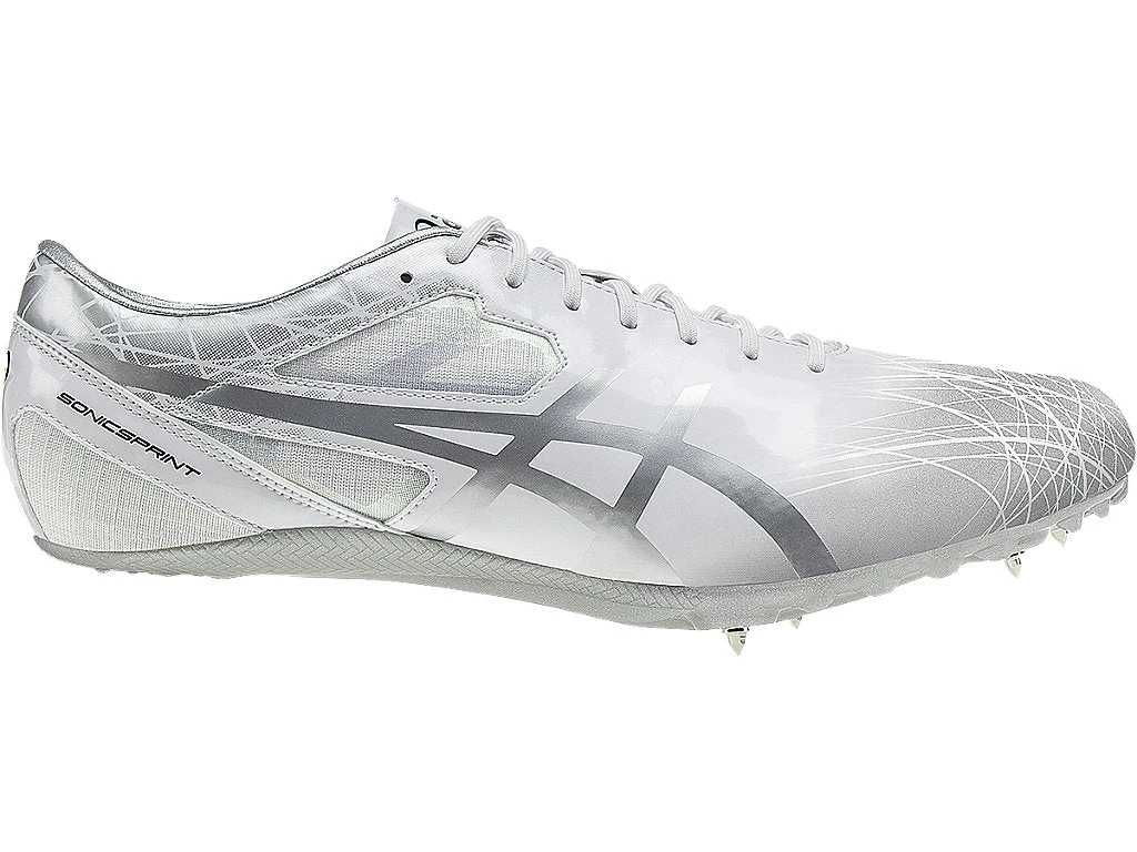 Asics Unisex SonicSprint (0093 - Pearlwhite/Silver/Graphite) 3 Asics Unisex SonicSprint (0093 - Pearlwhite/Silver/Graphite)