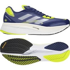 ADIDAS Men's Adizero Boston 10 (Victory Blue/Cloud White/Solar Yellow) -Swiftwick Shop GY0929 1200x1200