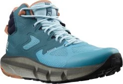 Salomon Women's Predict Hike Mid GTX (Mallard Blue / Delphinium Blue / Mocha Mousse) -Swiftwick Shop L41460700 5 GHO PREDICTHIKEMIDGTX 5192x3528