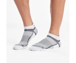 Saucony Inferno No Show Tab 3-Pack Socks (100 - White) -Swiftwick Shop M22170 100 1 826x685