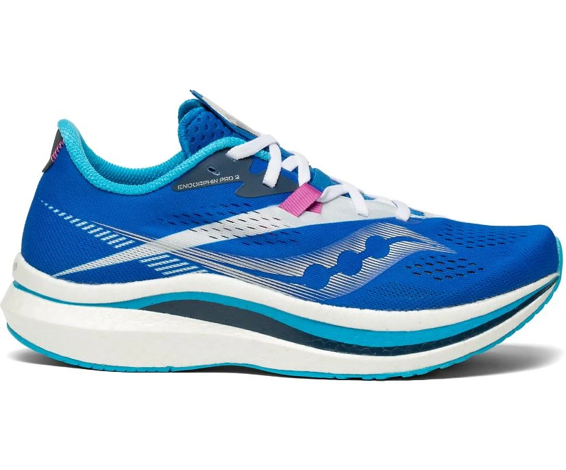 Saucony Women's Endorphin Pro 2 (30 - Royal/White) 3 Saucony Women's Endorphin Pro 2 (30 - Royal/White)