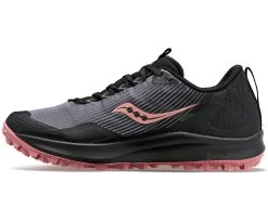 Saucony Women's Peregrine 12 GTX (20 - Charcoal/Shell) -Swiftwick Shop S10740 20 2 2400x1980