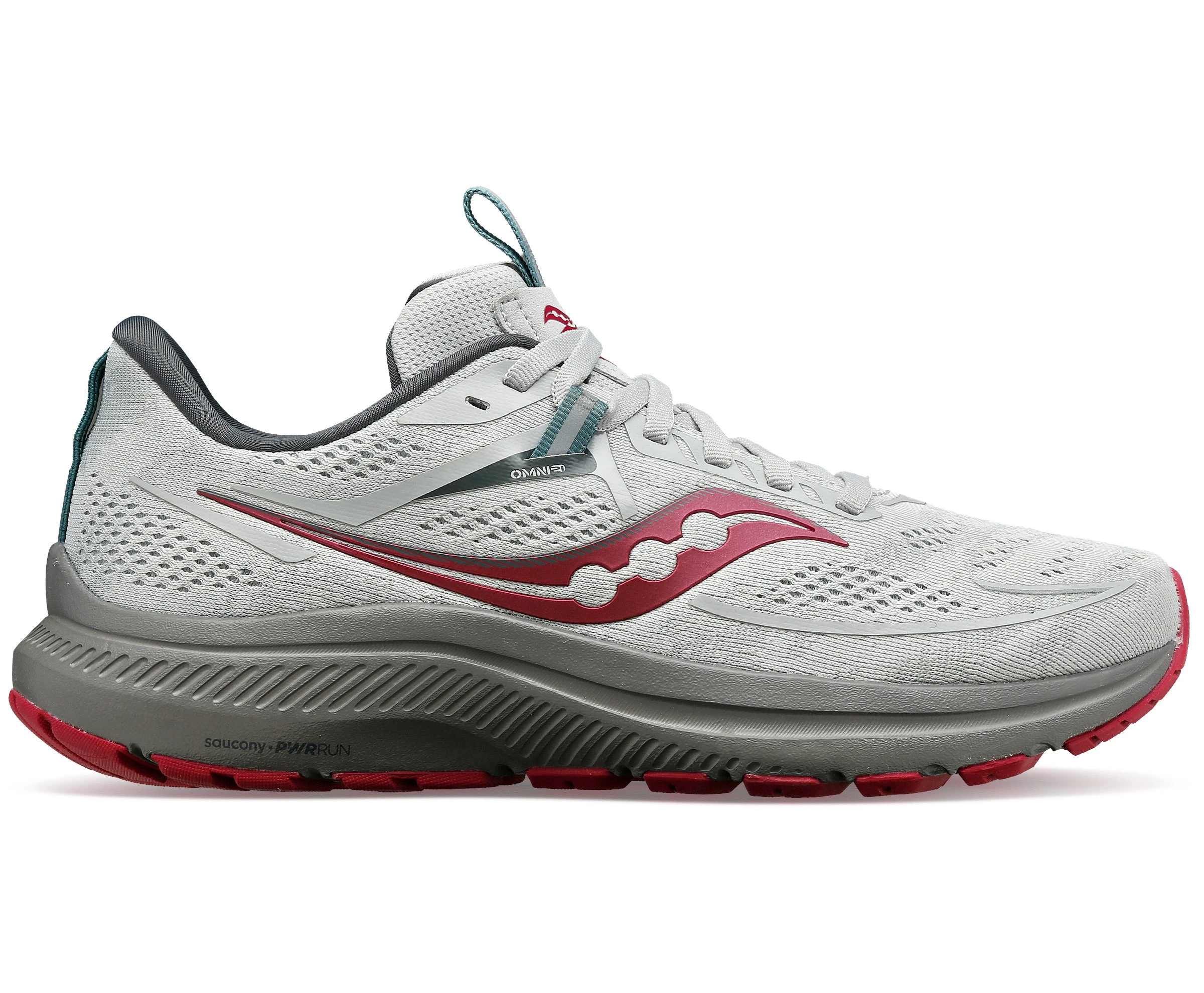 Saucony Women's Omni 21 (16 - Concrete/Berry) 3 Saucony Women's Omni 21 (16 - Concrete/Berry)