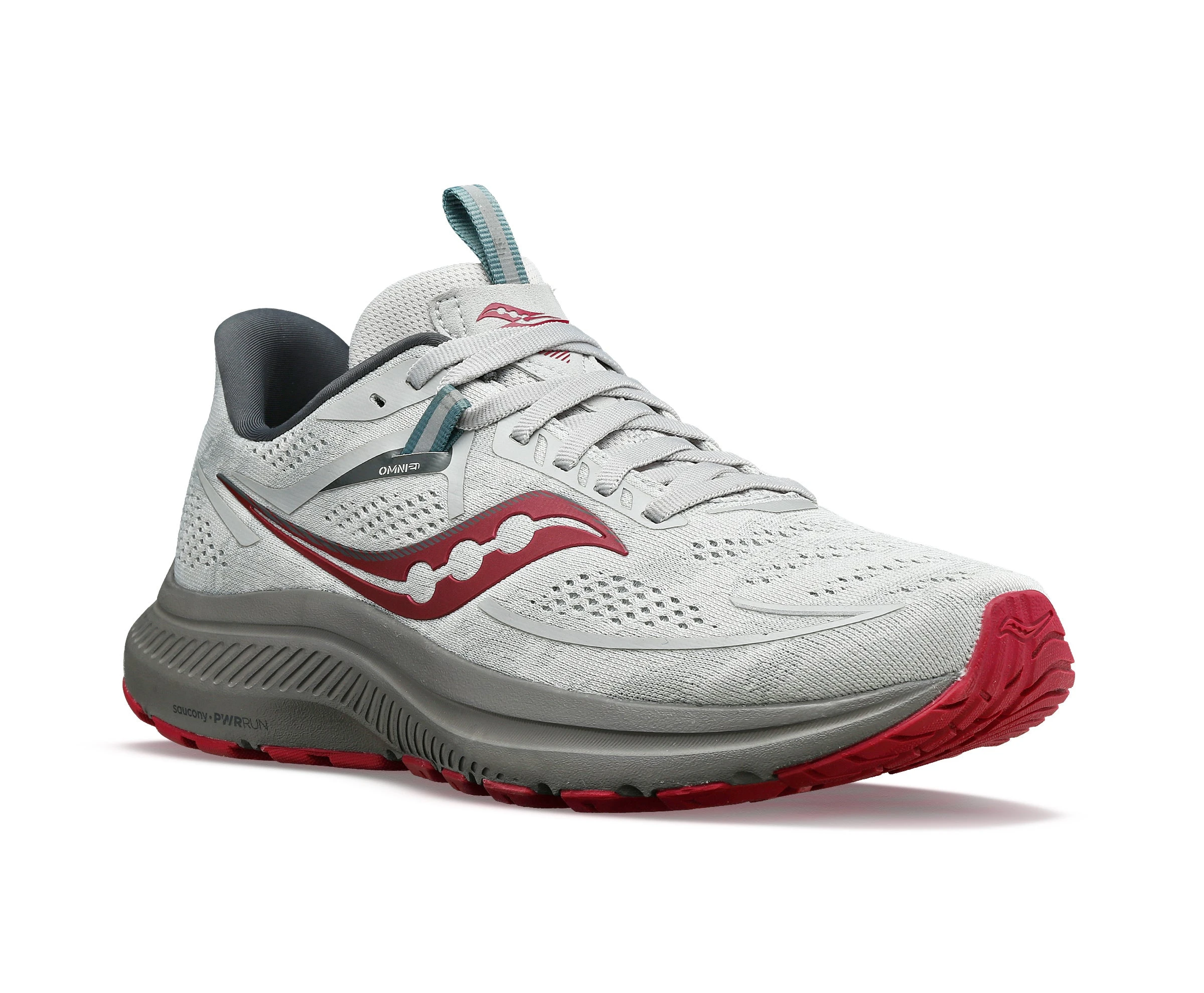Saucony Women's Omni 21 (16 - Concrete/Berry) 4 Saucony Women's Omni 21 (16 - Concrete/Berry) - Image 2