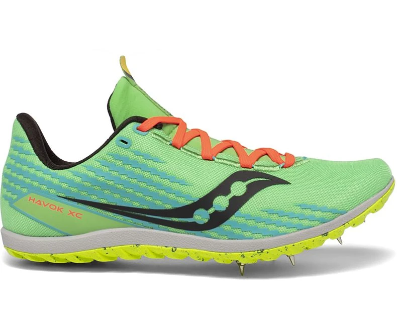 Saucony Women's Havok XC 3 (10 - Green Mutant) 3 Saucony Women's Havok XC 3 (10 - Green Mutant)