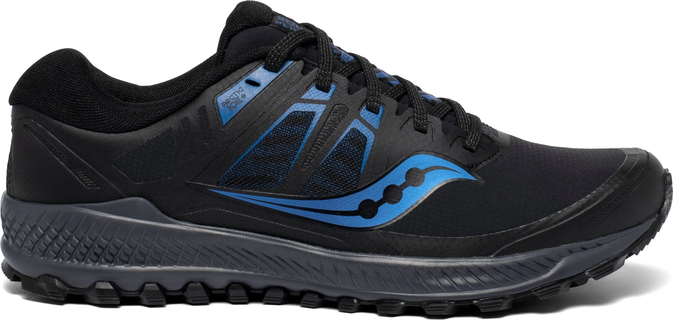 Saucony Men's Peregrine ICE+ (2 - Black/Blue) 3 Saucony Men's Peregrine ICE+ (2 - Black/Blue)
