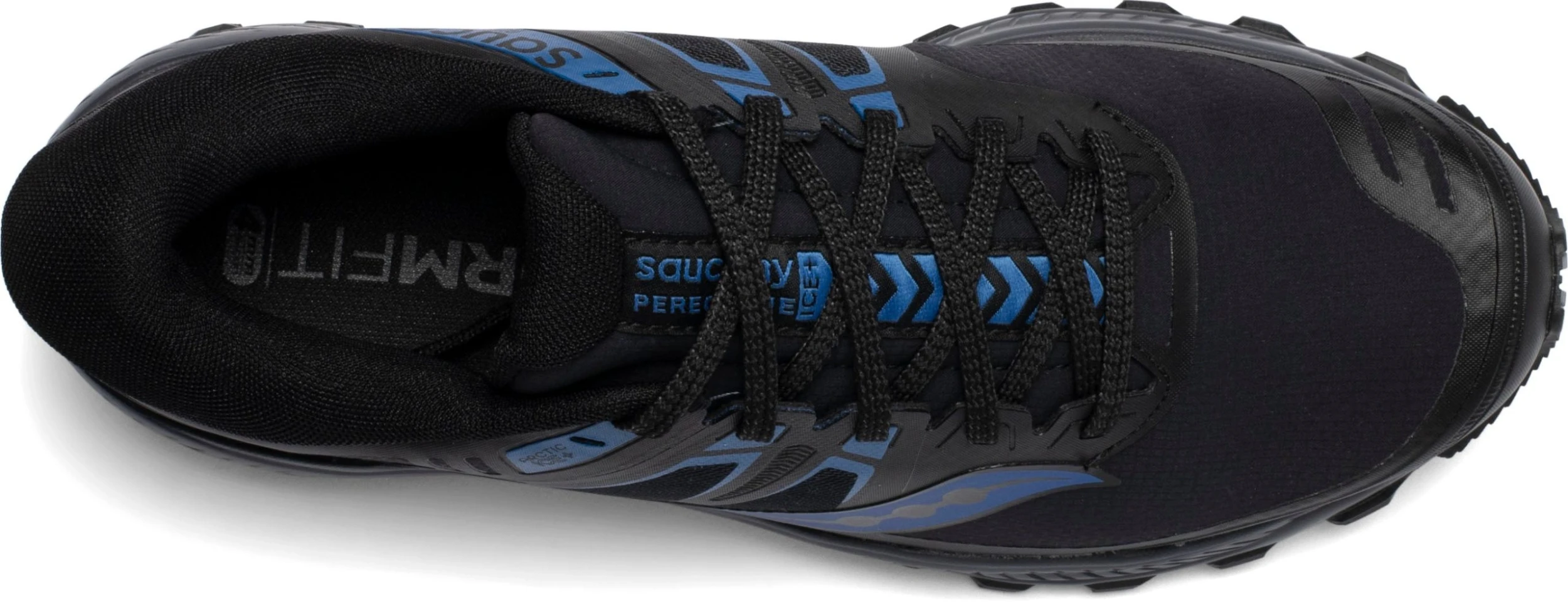 Saucony Men's Peregrine ICE+ (2 - Black/Blue) 6 Saucony Men's Peregrine ICE+ (2 - Black/Blue) - Image 4