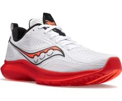 Saucony Men's Kinvara 13 (85 - White/Black/Vizi) -Swiftwick Shop S20723 85 5 826x685
