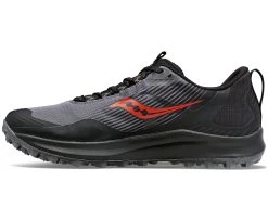 Saucony Men's Peregrine 12 GTX (20 - Charcoal/Black) -Swiftwick Shop S20740 20 2 2400x1980