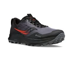 Saucony Men's Peregrine 12 GTX (20 - Charcoal/Black) -Swiftwick Shop S20740 20 5 2400x1980