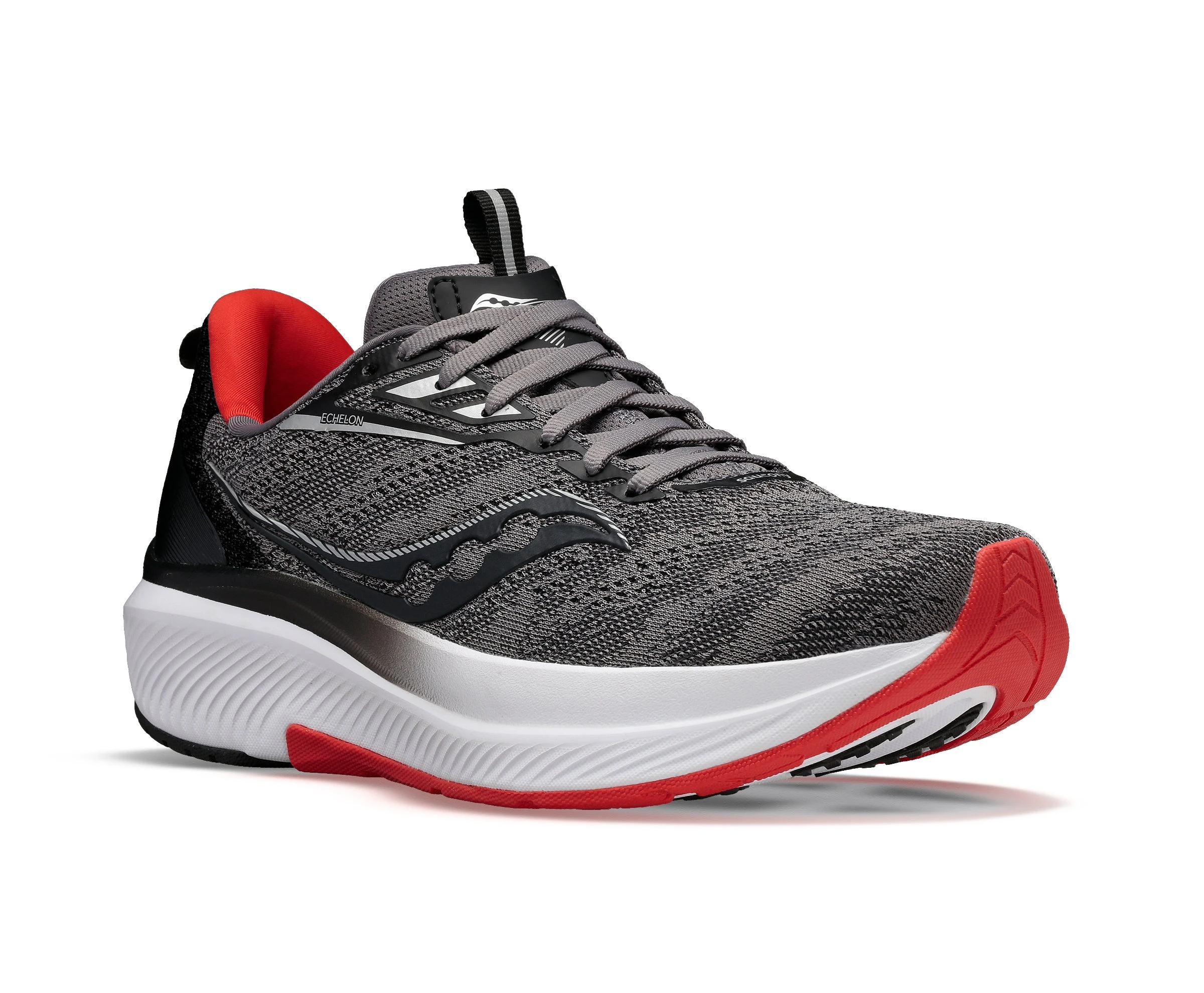 Saucony Men's Echelon 9 (20 - Charcoal/Red Sky) 4 Saucony Men's Echelon 9 (20 - Charcoal/Red Sky) - Image 2