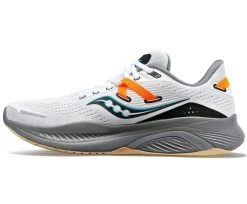 Saucony Men's Guide 16 (85 - White/Gravel) -Swiftwick Shop S20810 85 2 2400x1980