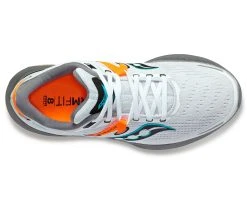 Saucony Men's Guide 16 (85 - White/Gravel) -Swiftwick Shop S20810 85 3 2400x1980