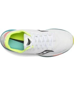 Saucony Women's Endorphin Pro (10 - White Mutant) -Swiftwick Shop WEndorphinProTop 650x750